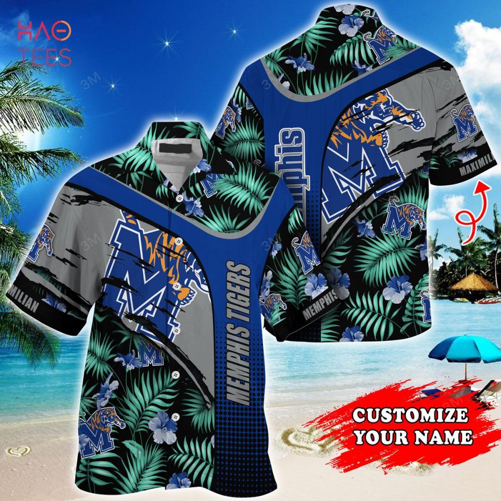 Memphis Tigers Customized Summer Hawaiian Shirt, With Tropical Pattern For Fans