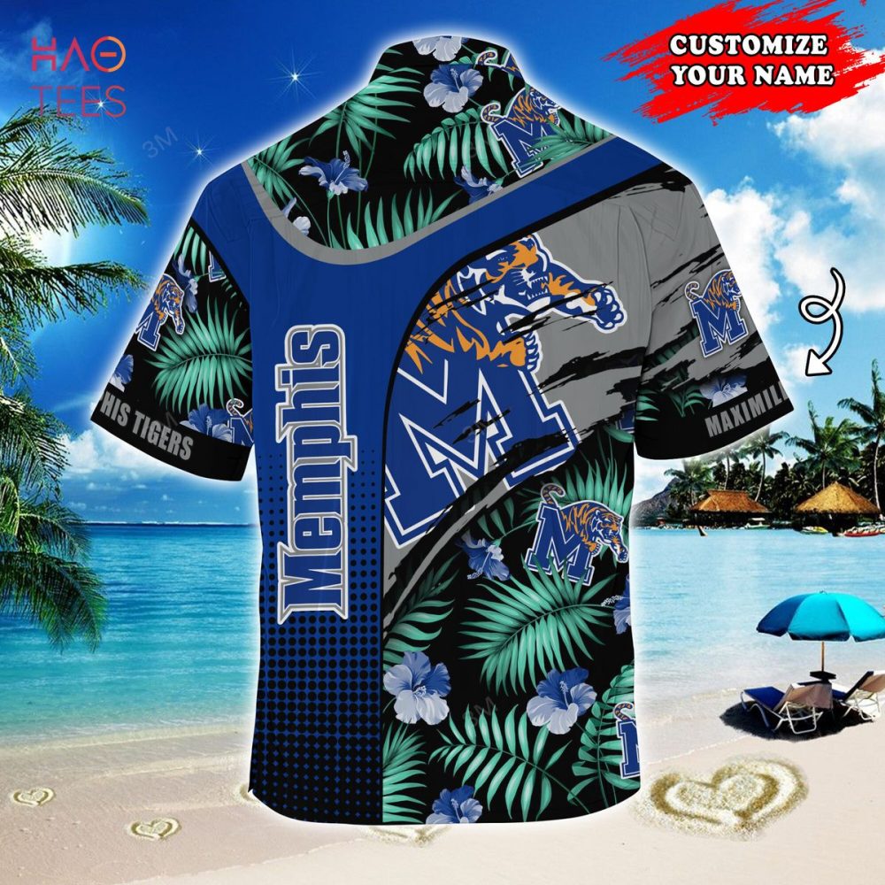 Memphis Tigers Customized Summer Hawaiian Shirt, With Tropical Pattern For Fans - Image 2