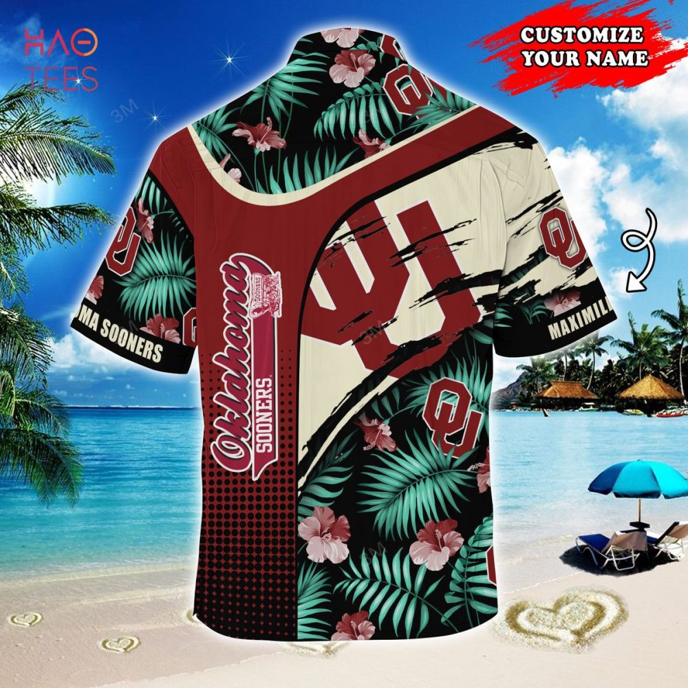 Oklahoma Sooners Customized Summer Hawaiian Shirt, With Tropical Pattern For Fans - Image 2
