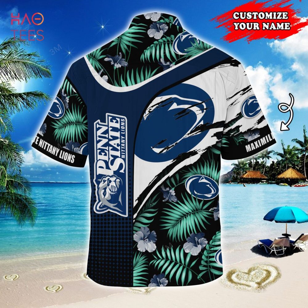 Penn State Nittany Lions Customized Summer Hawaiian Shirt, With Tropical Pattern For Fans - Image 2