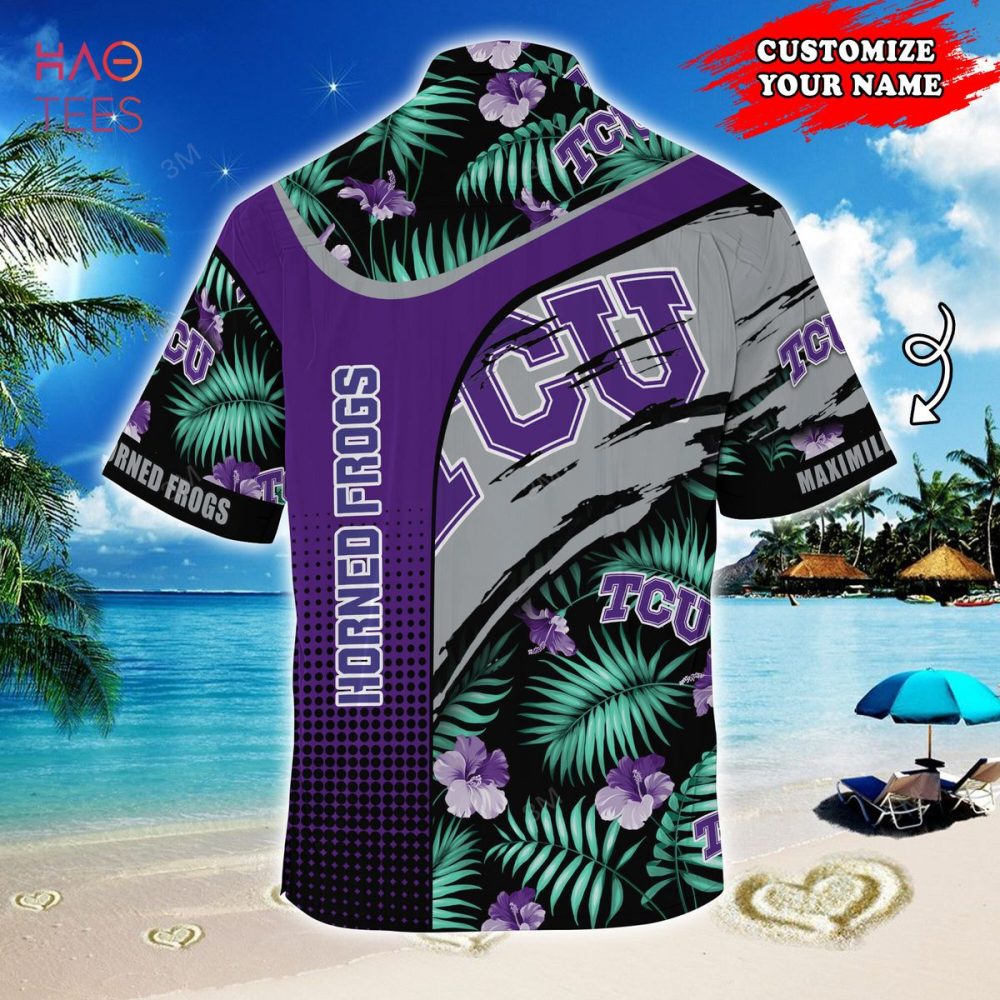 Tcu Horned Frogs Customized Summer Hawaiian Shirt, With Tropical Pattern For Fans - Image 2