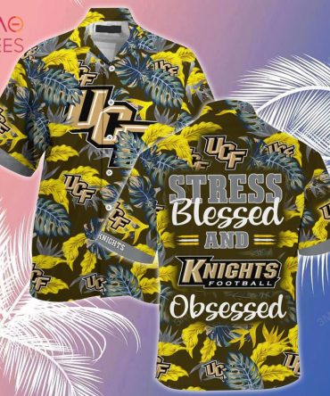 Ucf Knights Summer Hawaiian Shirt, Stress Blessed Obsessed For Fans
