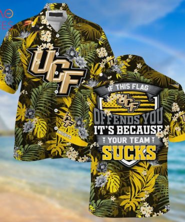 Ucf Knights Summer Hawaiian Shirt, With Tropical Patterns For Fans