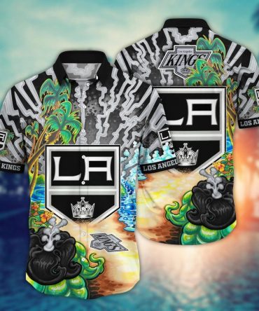 Los Angeles Kings Nhl Hawaiian Shirt Sun Showerstime Aloha Shirt