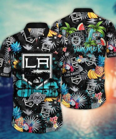 Los Angeles Kings Nhl Hawaiian Shirt Sunningtime Aloha Shirt