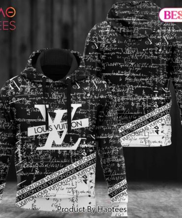Louis Vuitton Black White Hoodie Lv Luxury Clothing Clothes Outfit For Men
