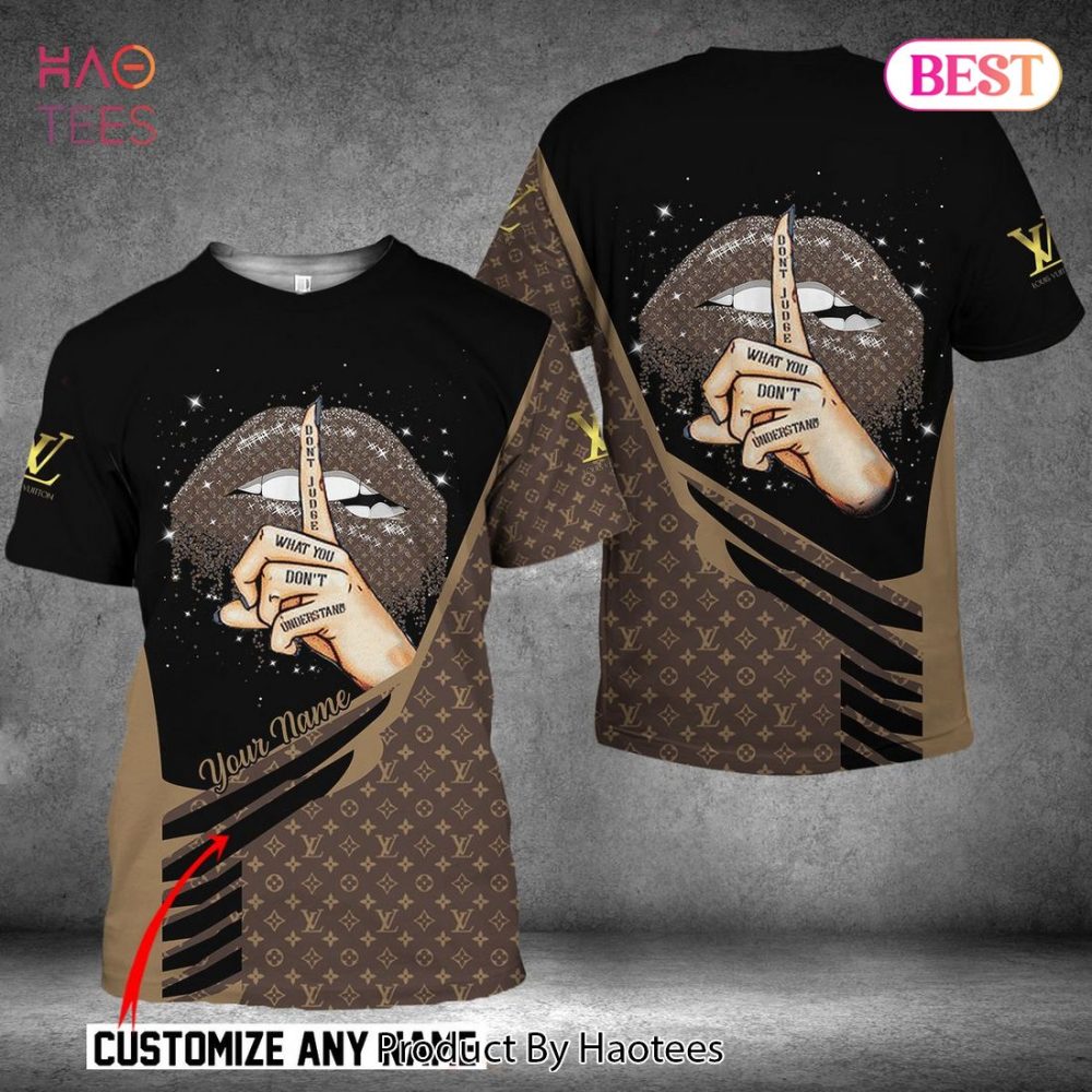 Louis Vuitton Customize Name 3D T-Shirt Brand
