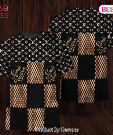 Louis Vuitton Brand Simple Square Pattern 3D T-Shirt Limited Edition