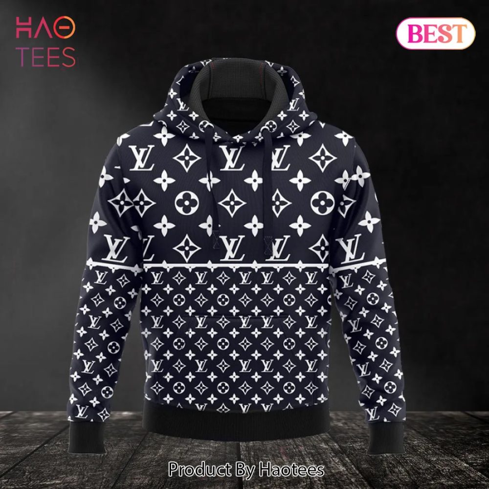 Louis Vuitton Navy Hoodie Lv Luxury Clothing Clothes Outfit For Men