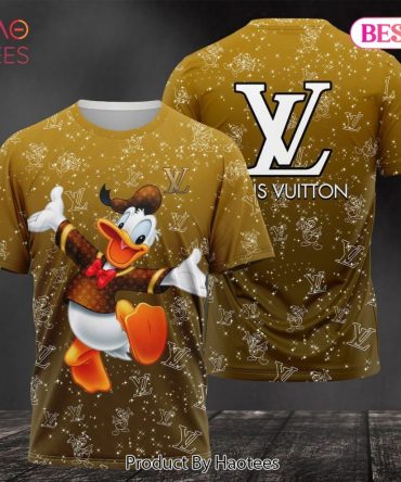 Louis Vuitton Ombre Gold Brand 3D T-Shirt Limited Edition