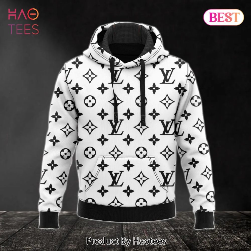Louis Vuitton White Hoodie Lv Luxury Clothing Clothes Outfit For Men