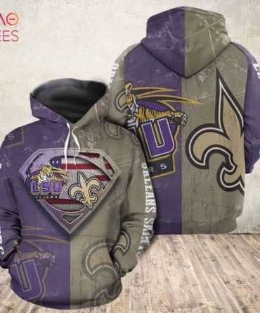 Lsu Tigers Vs Saints 3D Hoodie