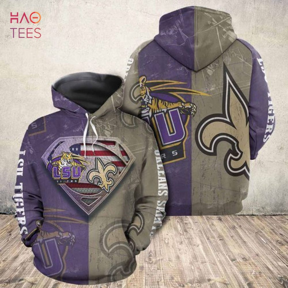 Lsu Tigers Vs Saints 3D Hoodie