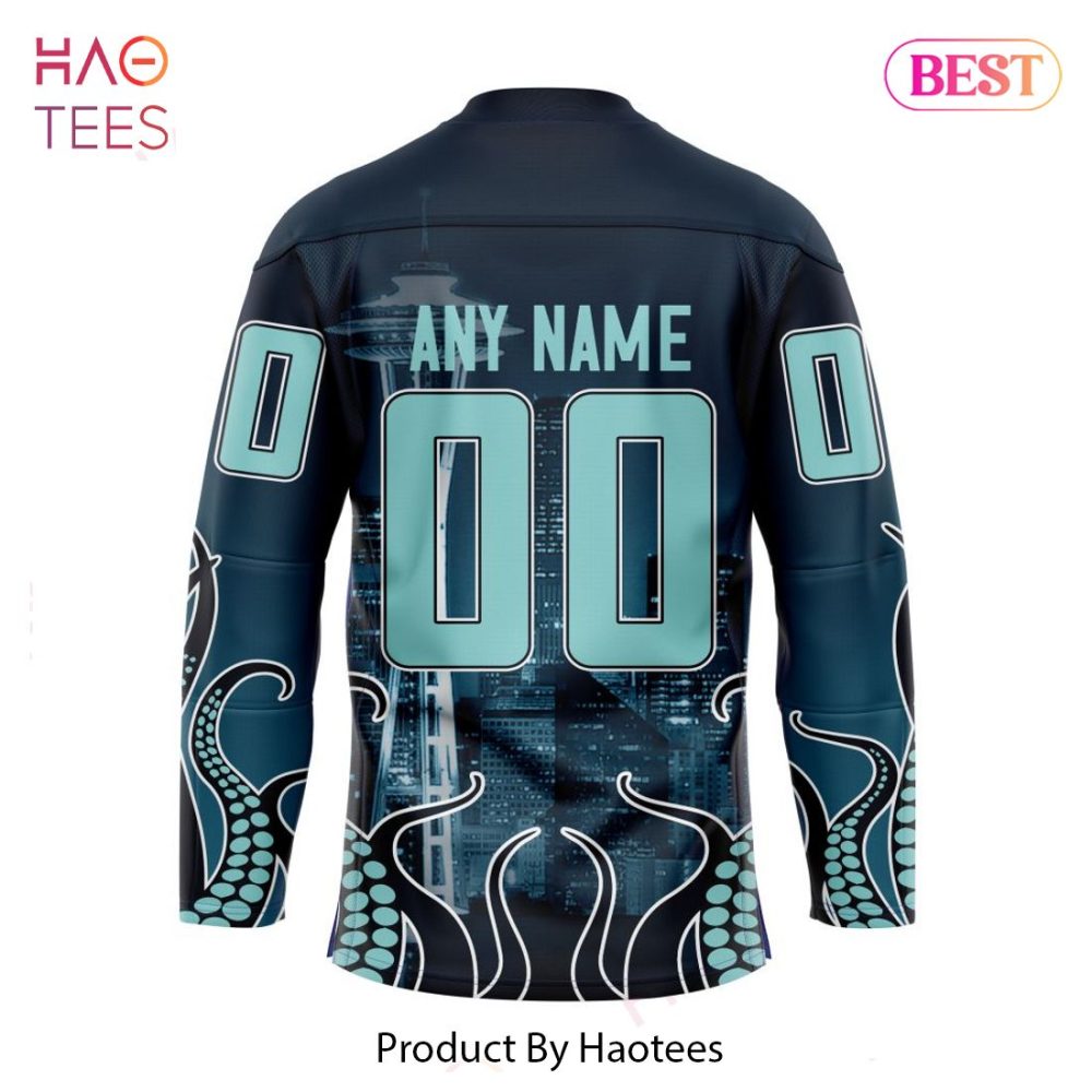 Nhl Seattle Kraken Special Design With Space Needle Hockey Jersey Jeysey - Image 2
