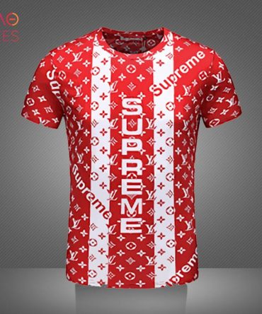 Lv Mix Supreme Red White 3D T-Shirt