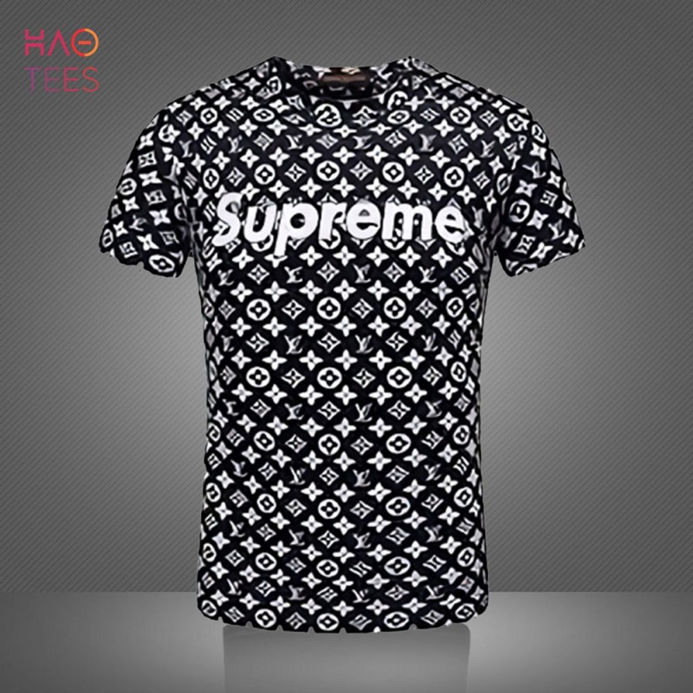 Lv Mix Supreme Black White 3D T-Shirt