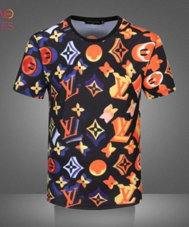 Lv Muticolor 3D T-Shirt Luxury Brand