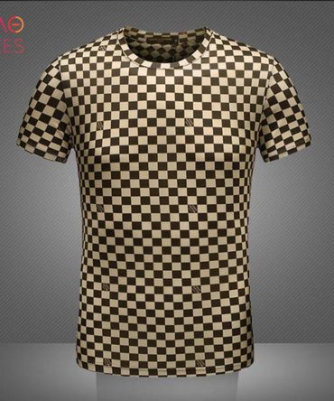 Lv Colorblocked Checker 3D T-Shirt Limited Edition