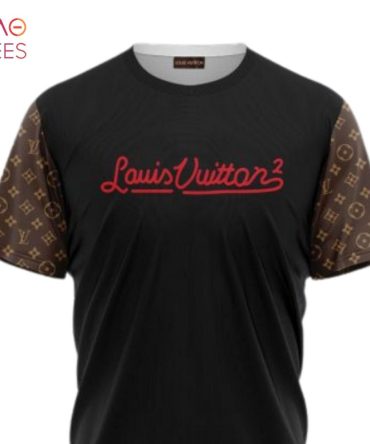 Louis Vuitton Black 3D T-Shirt Pod Design