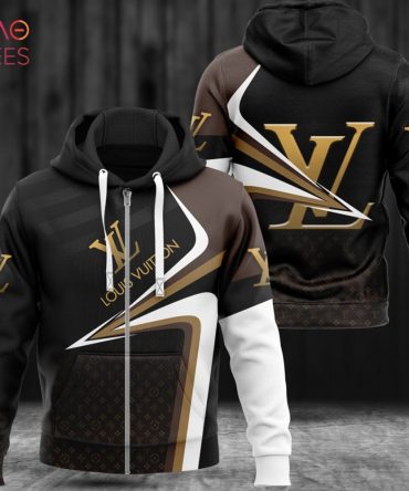 Louis Vuitton Luxury Brand Black Color Hoodie Limited Edition