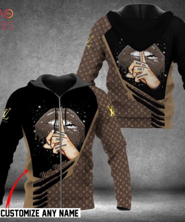 Louis Vuitton Luxury Brand Printing 3D Pattern Hoodie Pod Design