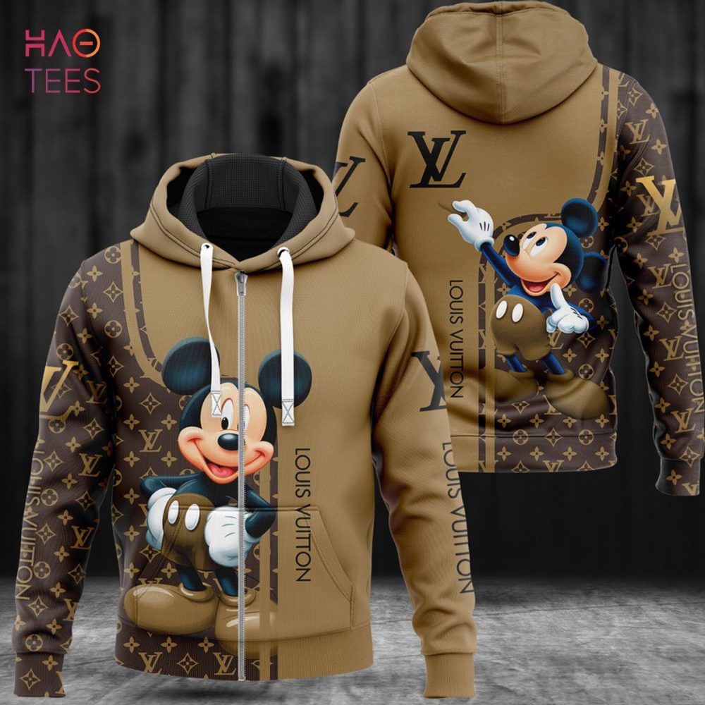 Louis Vuitton Mickey Luxury 3D Hoodie Pod Design