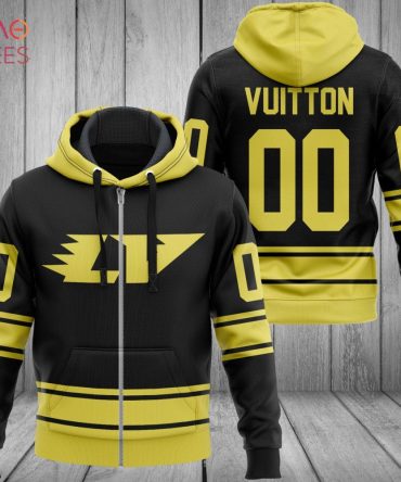 Louis Vuitton Black Mix Gold Luxury Hoodie Limited Edition