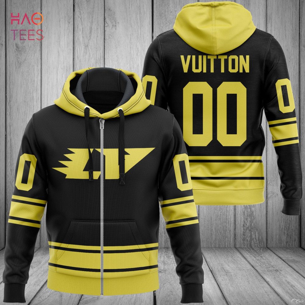 Louis Vuitton Black Mix Gold Luxury Hoodie Limited Edition