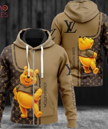 Louis Vuitton Winnie Pooh Luxury 3D Hoodie Limited Edition