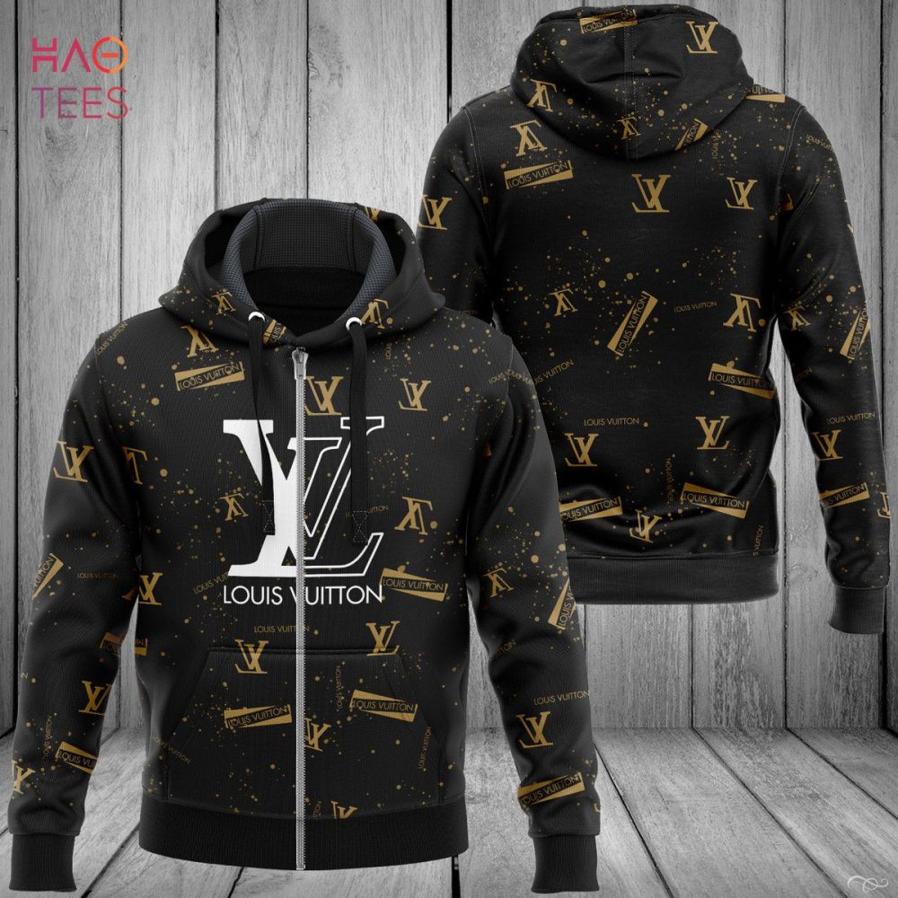 Louis Vuitton Logo Pattern Luxury 3D Hoodie Limited Edition