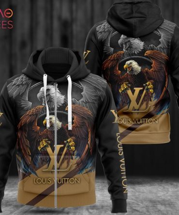 Louis Vuiiton Eagle Luxury 3D Hoodie Limited Edition