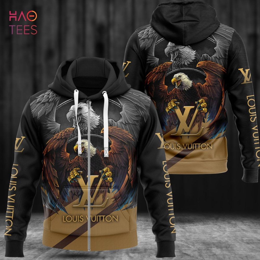 Louis Vuiiton Eagle Luxury 3D Hoodie Limited Edition