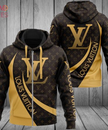 Louis Vuiiton Full Printing Logo Luxury 3D Hoodie Pod Design