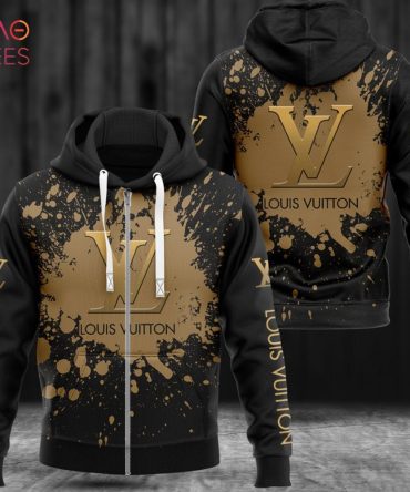 Louis Vuitton Paint Flakes Pattern Luxury 3D Hoodie Limited Edition