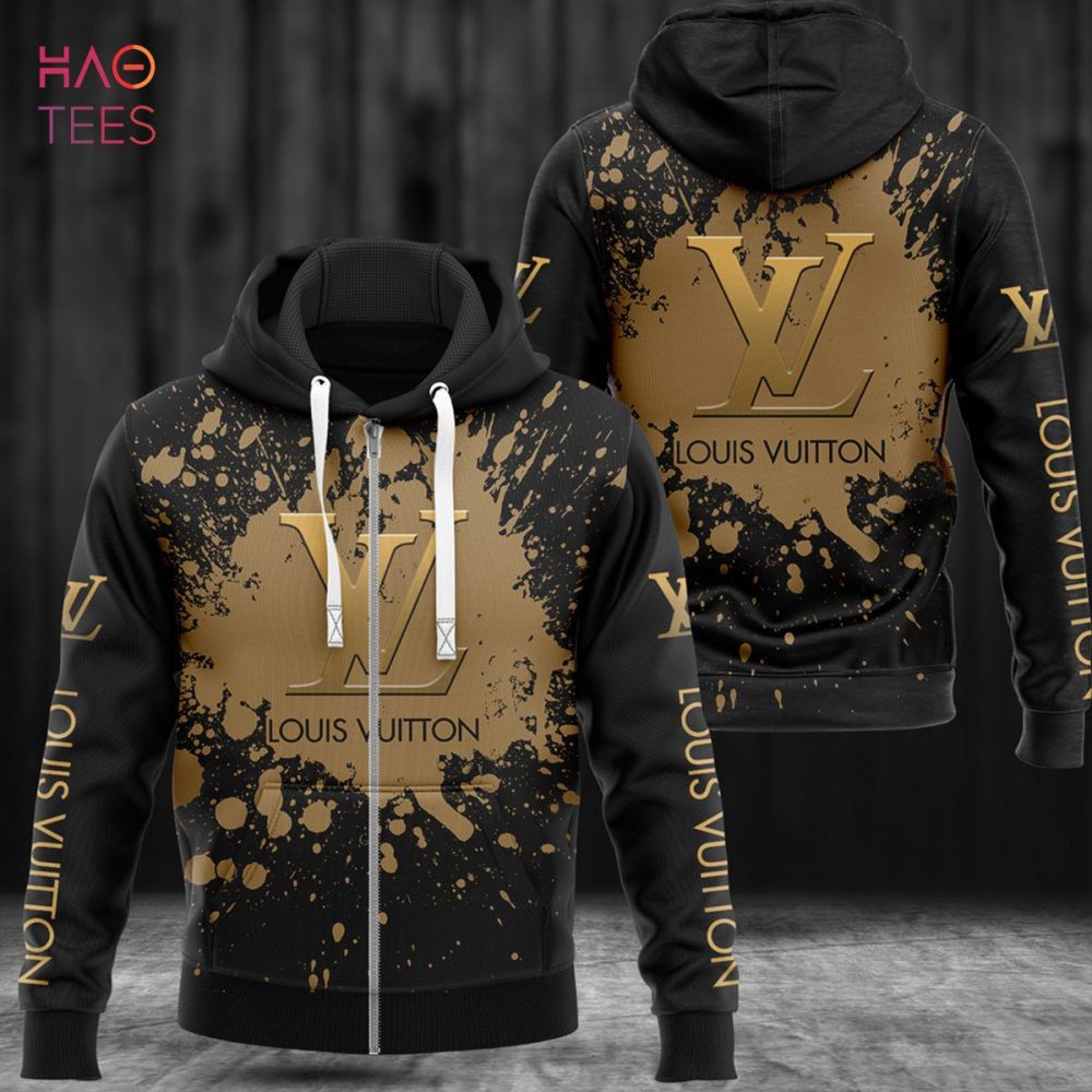 Louis Vuitton Paint Flakes Pattern Luxury 3D Hoodie Limited Edition