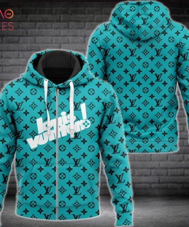 Louis Vuitton Ble Mix Black Logo Luxury Hoodie Limited Edition