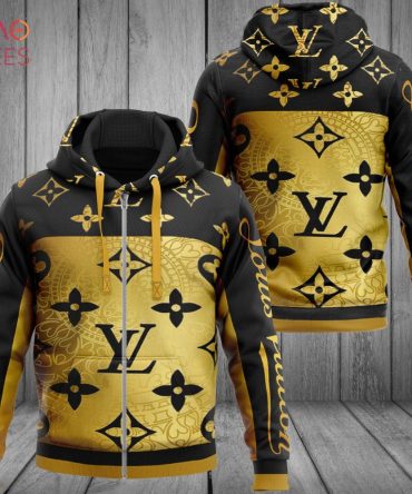 Louis Vuitton Luxury Brand Big Logo 3D Hoodie Pod Design