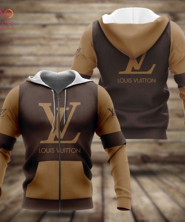 Louis Vuitton Luxury Brand Brown Hoodie Limited Edition