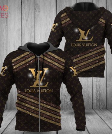 Louis Vuitton Glitter Plaid Luxury 3D Hoodie Limited Edition