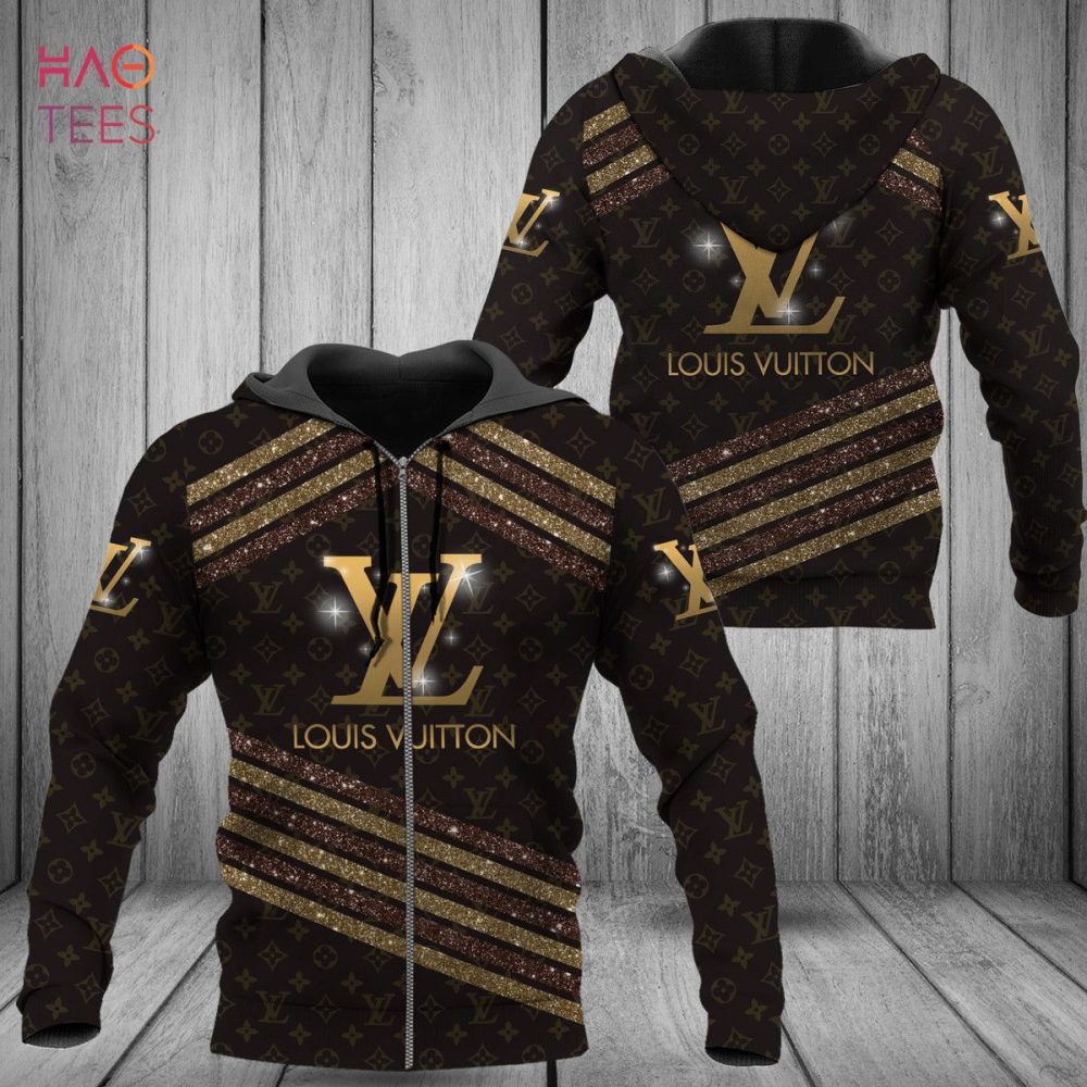 Louis Vuitton Glitter Plaid Luxury 3D Hoodie Limited Edition