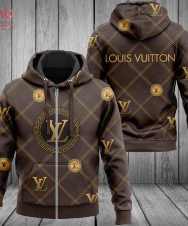 Louis Vuitton Brown Square Pattern Luxury 3D Hoodie Limited Edition