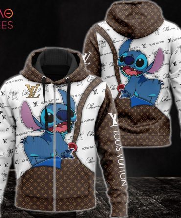 Louis Vuitton Stitch Luxury 3D Hoodie Pod Design