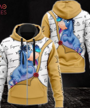 Louis Vuitton Eeyore Luxury 3D Hoodie Pod Design
