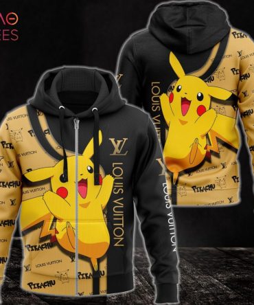 Louis Vuitton Pikachu Luxury 3D Hoodie Limited Edition