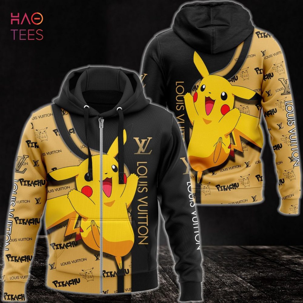 Louis Vuitton Pikachu Luxury 3D Hoodie Limited Edition