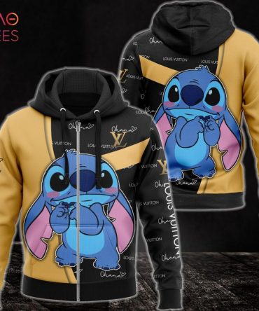 Louis Vuitton Luxury Brand Stitch 3D Hoodie Limited Edition