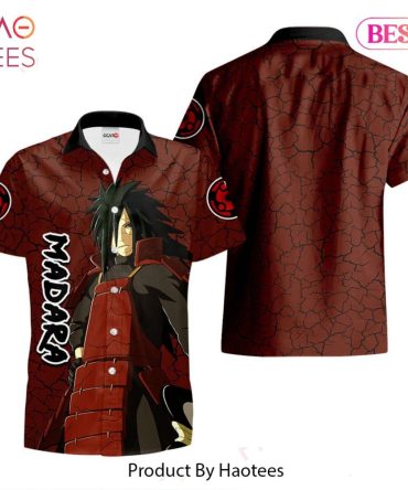 Madara Uchiha Hawaiian Shirts Custom Anime Merch Clothes For Men Women