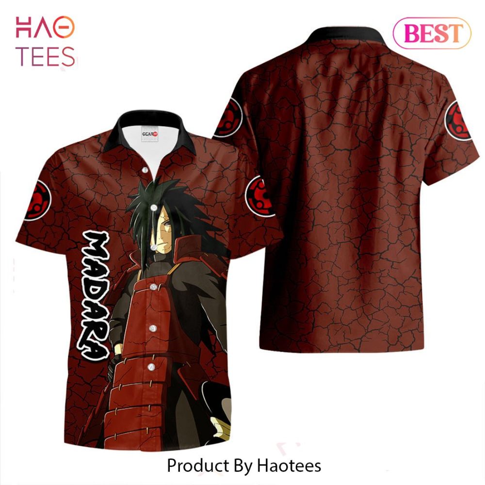Madara Uchiha Hawaiian Shirts Custom Anime Merch Clothes For Men Women