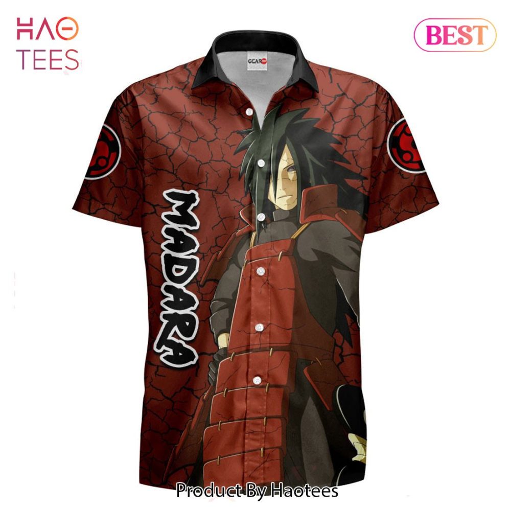 Madara Uchiha Hawaiian Shirts Custom Anime Merch Clothes For Men Women - Image 2