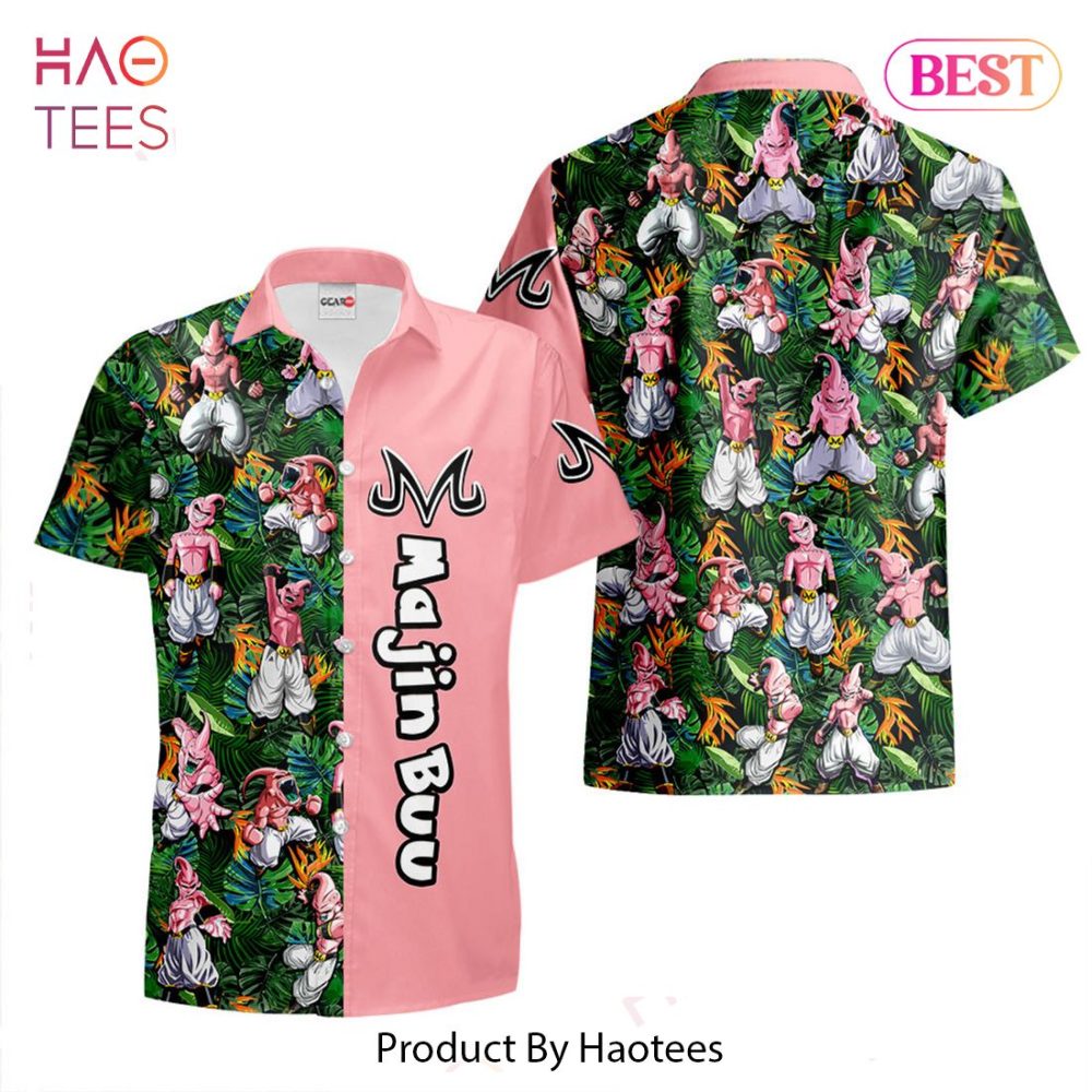 Majin Buu Hawaiian Shirts Custom Anime Merch Clothes For Men Women